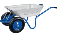 Усиленная строительная двухколесная тачка Зубр Профессионал ПТ-350 39913